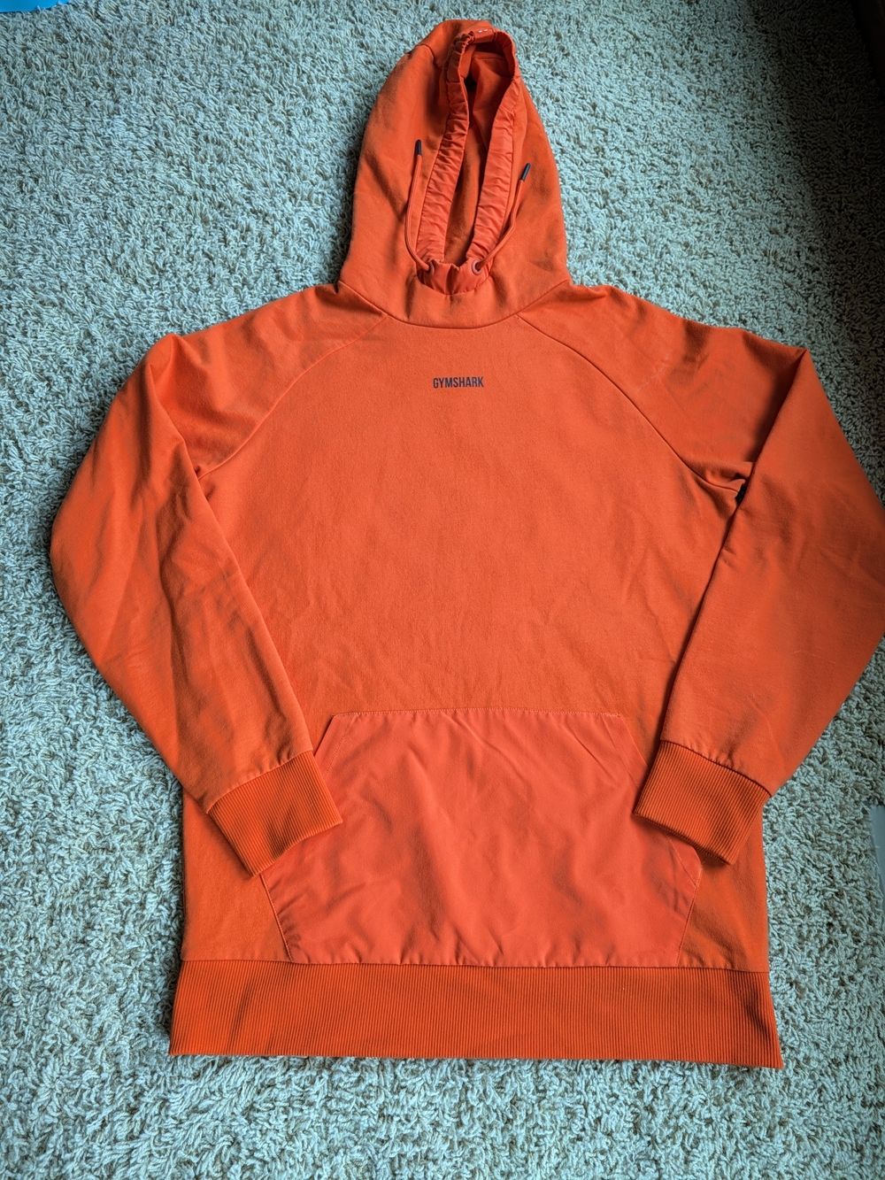 Gymshark Orange Men's Hooded Sweatshirt Size Medium